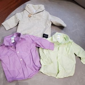 Janie & Jack Baby dress shirts & pullover sweater